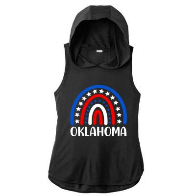 Oklahoma Great Gift I Love Oklahoma Usa Gift Ladies PosiCharge Tri-Blend Wicking Draft Hoodie Tank