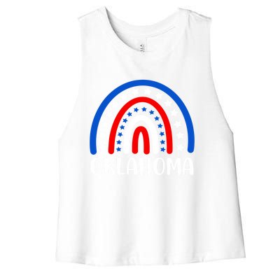 Oklahoma Great Gift I Love Oklahoma Usa Gift Women's Racerback Cropped Tank