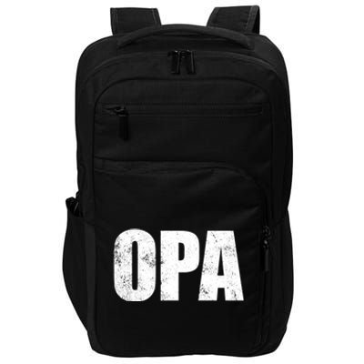 Opa Ger Grandfather FatherS Day Gift Grandpa Opa Gift Impact Tech Backpack