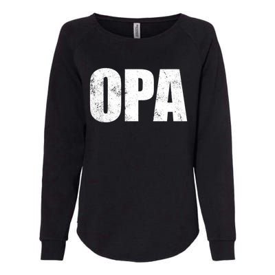 Opa Ger Grandfather FatherS Day Gift Grandpa Opa Gift Womens California Wash Sweatshirt