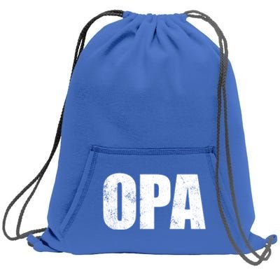 Opa Ger Grandfather FatherS Day Gift Grandpa Opa Gift Sweatshirt Cinch Pack Bag