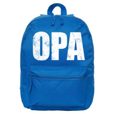 Opa Ger Grandfather FatherS Day Gift Grandpa Opa Gift 16 in Basic Backpack