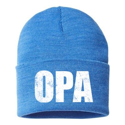 Opa Ger Grandfather FatherS Day Gift Grandpa Opa Gift Sustainable Knit Beanie