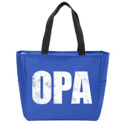 Opa Ger Grandfather FatherS Day Gift Grandpa Opa Gift Zip Tote Bag