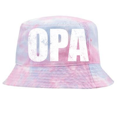 Opa Ger Grandfather FatherS Day Gift Grandpa Opa Gift Tie-Dyed Bucket Hat