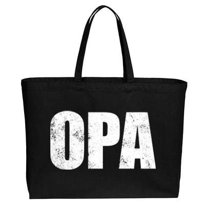 Opa Ger Grandfather FatherS Day Gift Grandpa Opa Gift Cotton Canvas Jumbo Tote