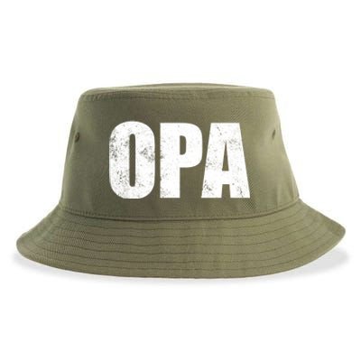 Opa Ger Grandfather FatherS Day Gift Grandpa Opa Gift Sustainable Bucket Hat