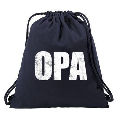 Opa Ger Grandfather FatherS Day Gift Grandpa Opa Gift Drawstring Bag