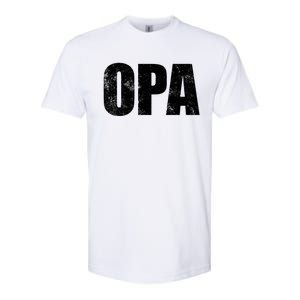 Opa Ger Grandfather FatherS Day Gift Grandpa Opa Gift Softstyle CVC T-Shirt