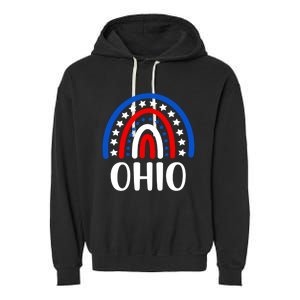 Ohio Great Gift I Love Ohio Usa Meaningful Gift Garment-Dyed Fleece Hoodie