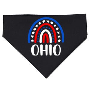 Ohio Great Gift I Love Ohio Usa Meaningful Gift USA-Made Doggie Bandana