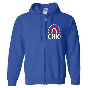 Ohio Great Gift I Love Ohio Usa Meaningful Gift Full Zip Hoodie