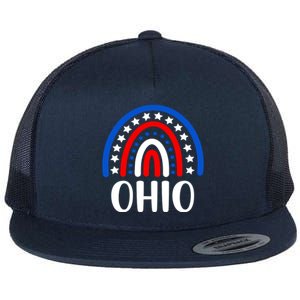 Ohio Great Gift I Love Ohio Usa Meaningful Gift Flat Bill Trucker Hat