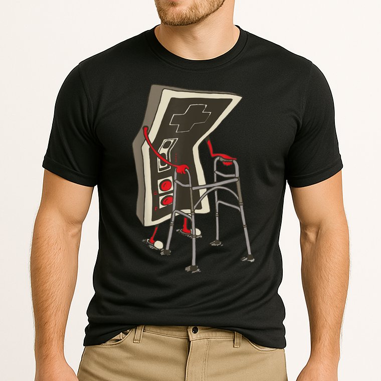 Old Gamer Gift Retro Video Game Old Gamer Gift Cooling Performance Crew T-Shirt
