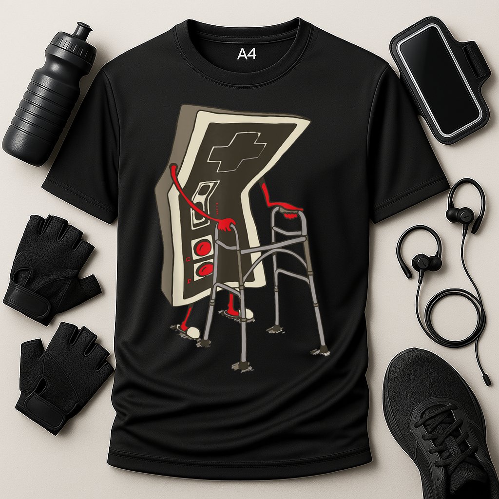 Old Gamer Gift Retro Video Game Old Gamer Gift Cooling Performance Crew T-Shirt