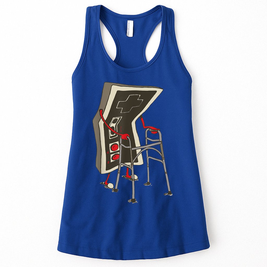 Old Gamer Gift Retro Video Game Old Gamer Gift Womens Tank Top
