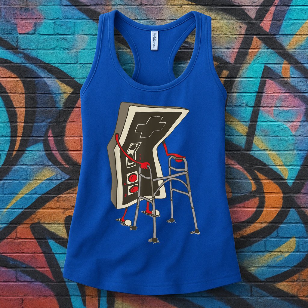 Old Gamer Gift Retro Video Game Old Gamer Gift Womens Tank Top