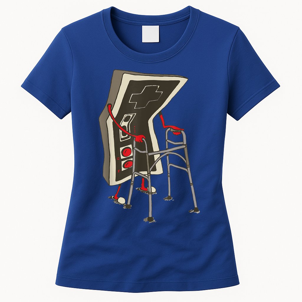 Old Gamer Gift Retro Video Game Old Gamer Gift Womens T-Shirt