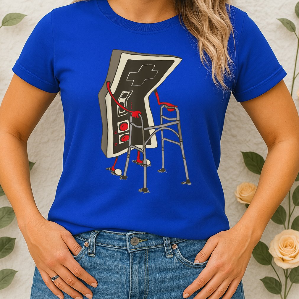 Old Gamer Gift Retro Video Game Old Gamer Gift Womens T-Shirt
