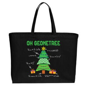 Oh Geometree Geometry Math Science Teacher Christmas Cute Gift Cotton Canvas Jumbo Tote