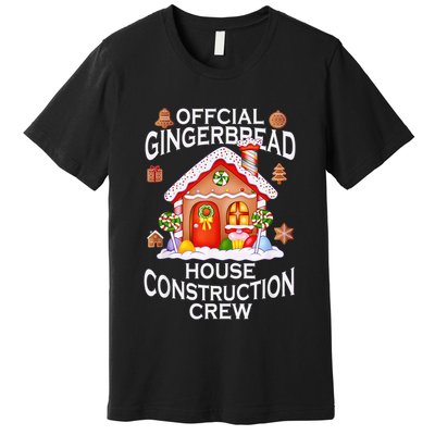 Official Gingerbread House Construction Crew Decorating Premium T-Shirt