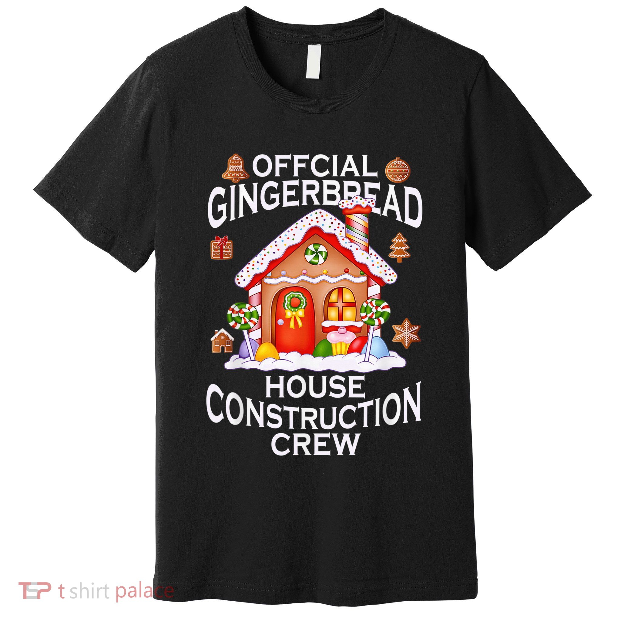 Official Gingerbread House Construction Crew Decorating Premium T-Shirt
