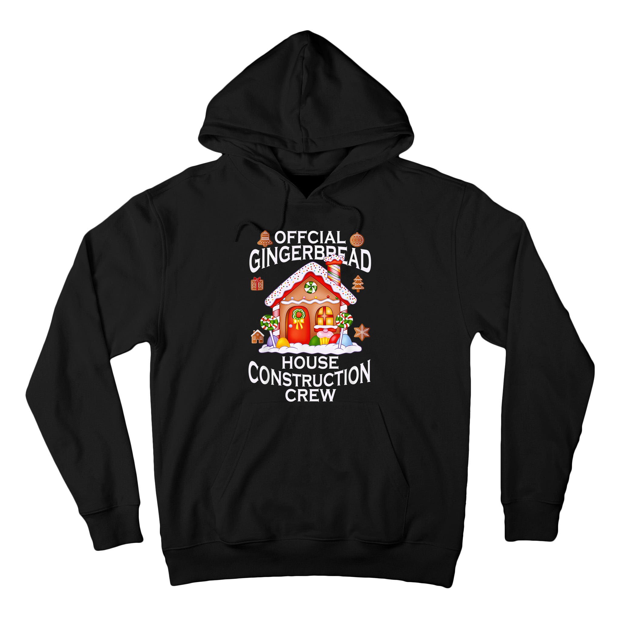 Official Gingerbread House Construction Crew Decorating Tall Hoodie