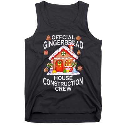 Official Gingerbread House Construction Crew Decorating Tank Top