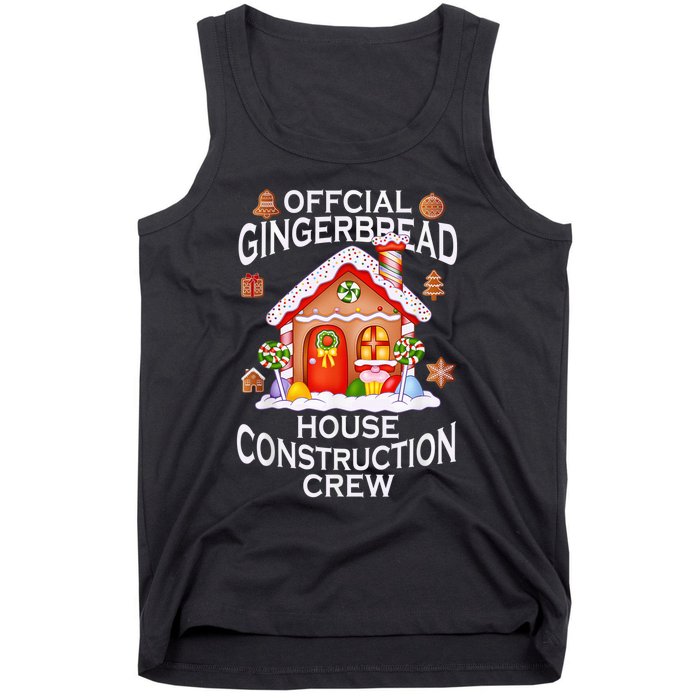 Official Gingerbread House Construction Crew Decorating Tank Top