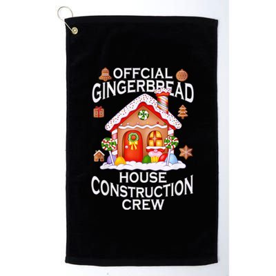 Official Gingerbread House Construction Crew Decorating Platinum Collection Golf Towel