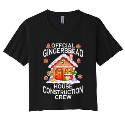 Official Gingerbread House Construction Crew Decorating Crop Top