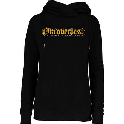 Oktoberfest German Holiday Festive Womens Funnel Neck Pullover Hood