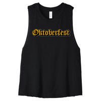 Oktoberfest German Holiday Festive Women's Racerback Cropped Tank