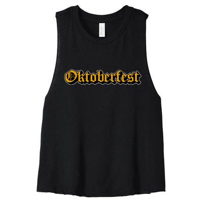 Oktoberfest German Holiday Festive Women's Racerback Cropped Tank