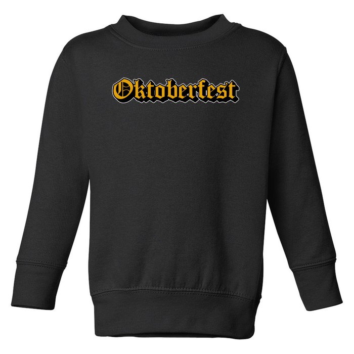 Oktoberfest German Holiday Festive Toddler Sweatshirt