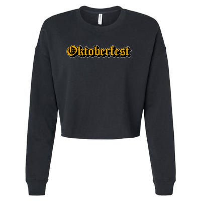 Oktoberfest German Holiday Festive Cropped Pullover Crew