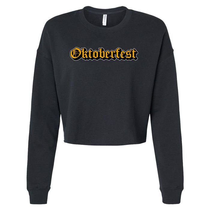 Oktoberfest German Holiday Festive Cropped Pullover Crew