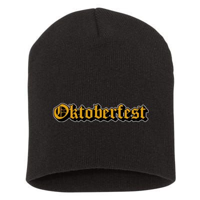 Oktoberfest German Holiday Festive Short Acrylic Beanie