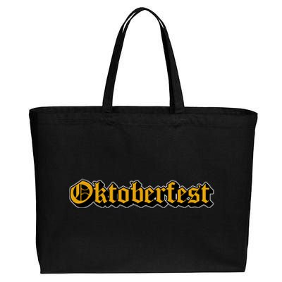 Oktoberfest German Holiday Festive Cotton Canvas Jumbo Tote