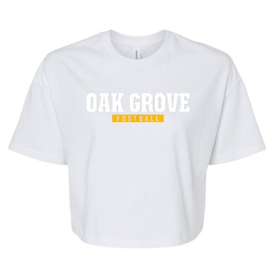 Oak Grove High School Football Hs Bella+Canvas Jersey Crop Tee