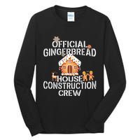 Official Gingerbread House Construction Crew Decorating Tall Long Sleeve T-Shirt