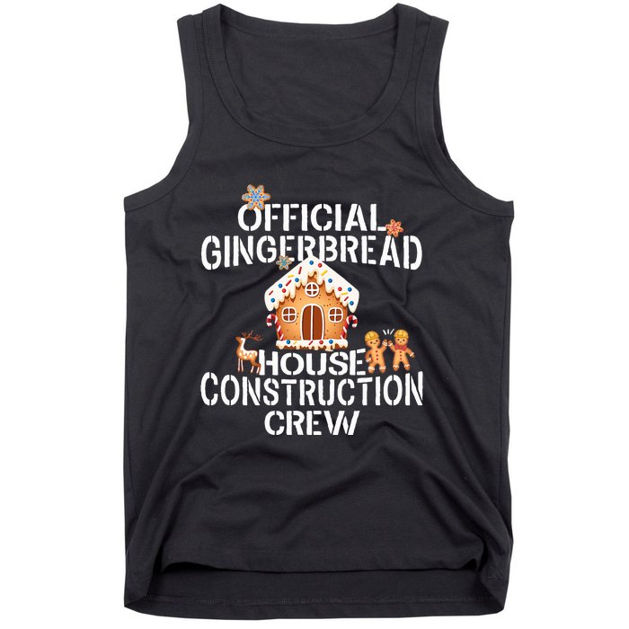 Official Gingerbread House Construction Crew Decorating Tank Top