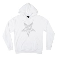 Occult Goat Head Baphomet Pentagram Hoodie