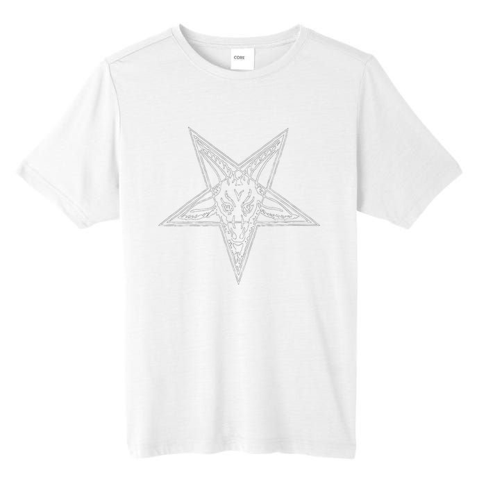 Occult Goat Head Baphomet Pentagram Tall Fusion ChromaSoft Performance T-Shirt