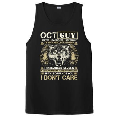 October Guy I Served I Sacrificed I Don't Regret Gift PosiCharge Competitor Tank