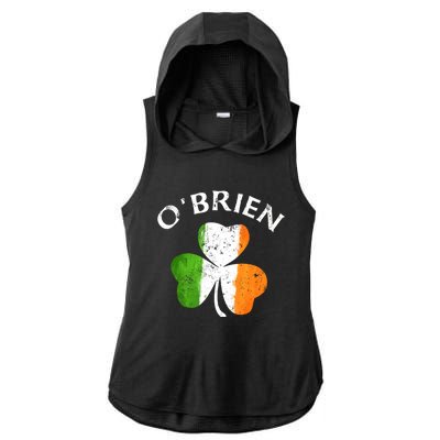 Obrien Gift Irish Family Name St Patricks Day Great Gift Ladies PosiCharge Tri-Blend Wicking Draft Hoodie Tank