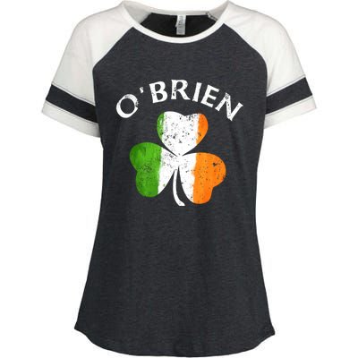 Obrien Gift Irish Family Name St Patricks Day Great Gift Enza Ladies Jersey Colorblock Tee