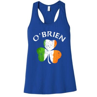 Obrien Gift Irish Family Name St Patricks Day Great Gift Women's Racerback Tank