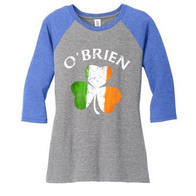 Obrien Gift Irish Family Name St Patricks Day Great Gift Women's Tri-Blend 3/4-Sleeve Raglan Shirt