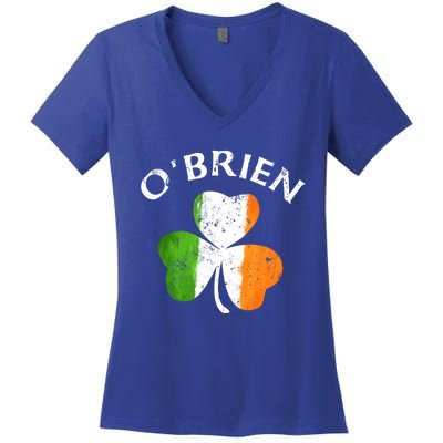 Obrien Gift Irish Family Name St Patricks Day Great Gift Women's V-Neck T-Shirt